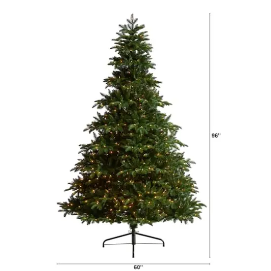 8ft. Pre-Lit South Carolina Spruce Artificial Christmas Tree, Clear Lights {5}