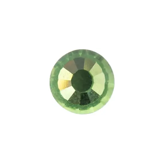 John Bead Crystal Lane SS30 Glass Round Flatback Rhinestones, 72ct. Peridot {3}
