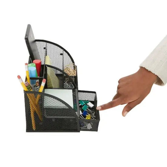 Mind Reader 7-Compartment Desk Organizer Supplies & Accessories Storage {9}