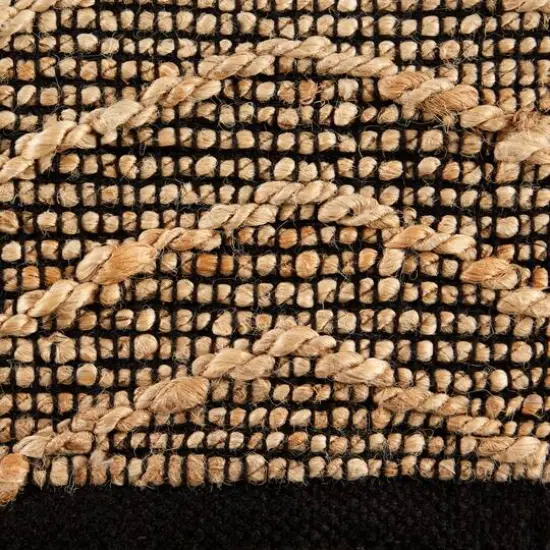DII&reg; Black With Natural Jute Chevron Hand-Loomed Rug, 2ft. x 3ft. {3}
