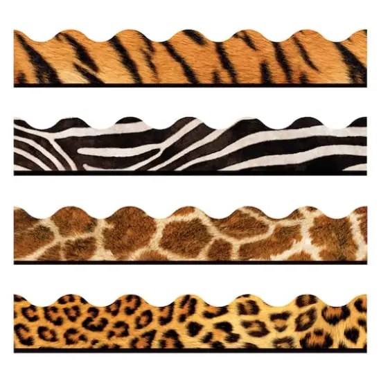 Trend Enterprises® Terrific Trimmers® Animal Prints Border Variety Pack, 312ft. {3}