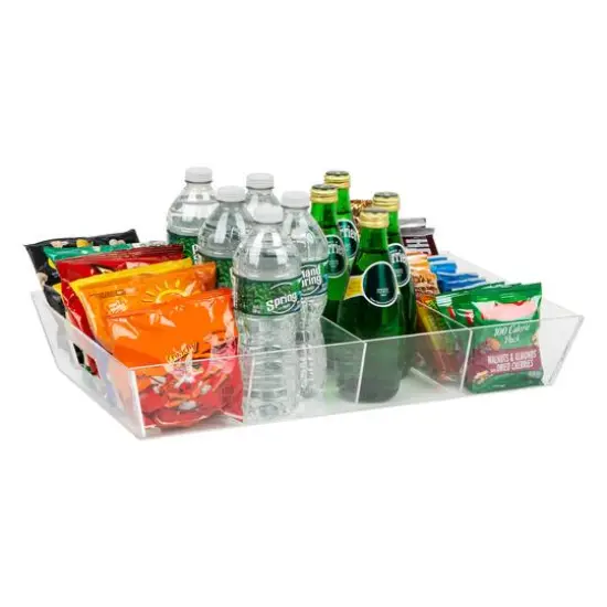 Mind Reader 19.25" Clear 4-Compartment Kitchen Organizer {6}