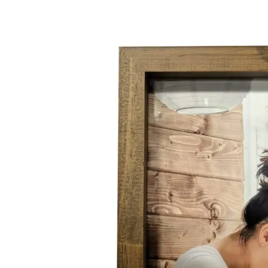 Expressions&trade; Brown Linear Wood Frame by Studio D&eacute;cor&reg; {4}