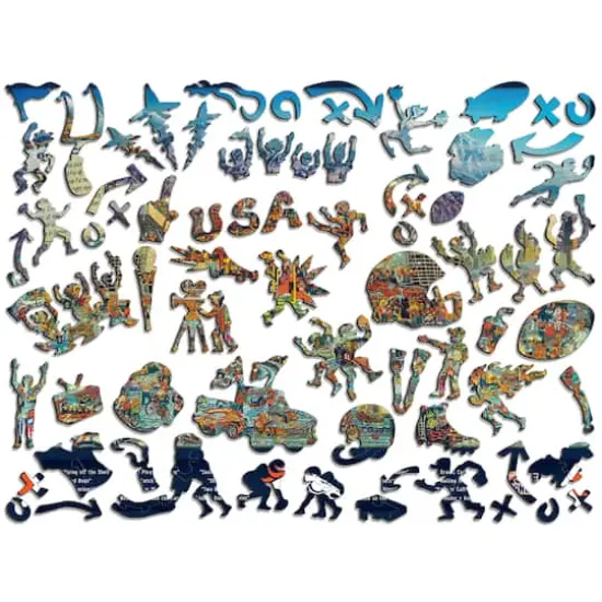 Joe Journeyman NFL Wooden Puzzle Denver Broncos {3}