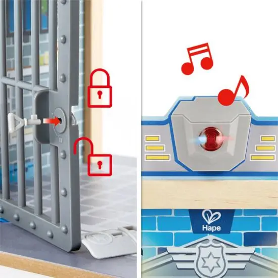 Hape Metro Police Department Lights & Sounds Playset {8}