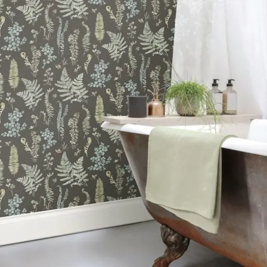 RoomMates Sage Fern Study Peel & Stick Wallpaper {5}