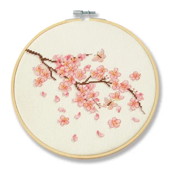 Cherry Blossom Cross Stitch Kit by Loops & Threads&reg; {1}