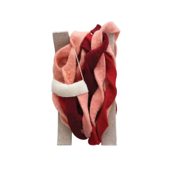 Hello Honey&reg; 76" Pink & Red Wool Felt Ribbon Garland {5}