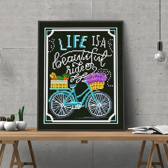 Sparkly Selections Life is a Ride Glow in the Dark Diamond Art Kit {3}