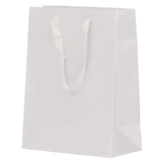 JAM Paper Large White Matte Heavy Duty Kraft Gift Bags, 10ct. {4}
