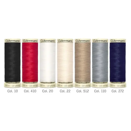 G&uuml;termann Sew-All Basic 7 Spool Polyester Thread Set {3}