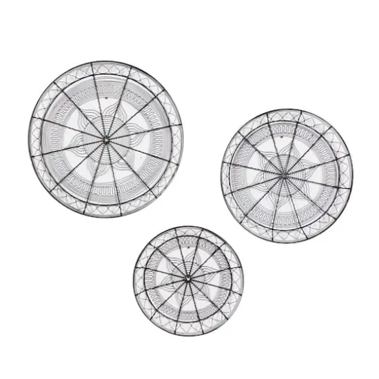 Black Eclectic Wall D&eacute;cor Set 21", 18" & 15" {1}