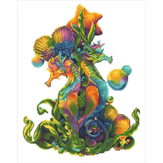 Diamond Dotz&reg; Sea Horses Diamond Painting Kit {3}