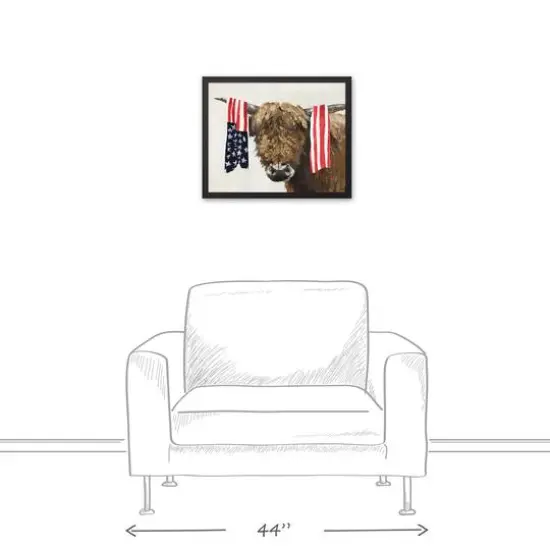Patriotic Hyland Black Framed Canvas {5}