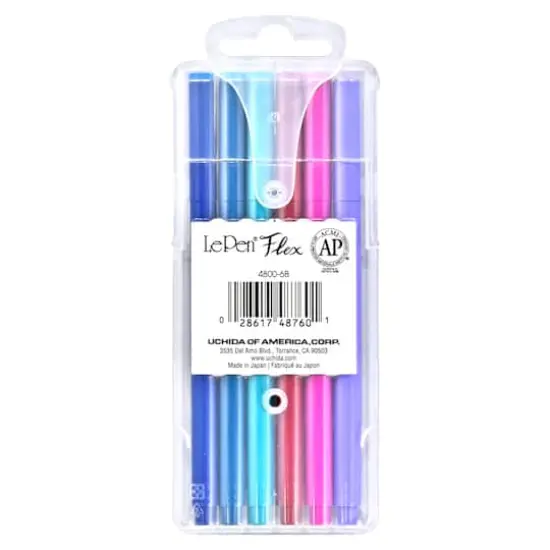 Marvy&reg; Uchida LePen&reg; Flex 6 Color Jewel Brush Pen Set {6}