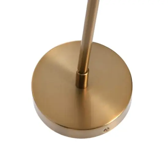 Hello Honey&reg; Robert Stevenson Lighting Ezra Metal & Frosted Glass Convertible Ceiling Light Brushed Brass {9}