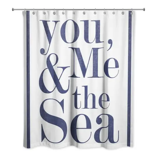 You, Me & the Sea 71" x 74" Shower Curtain {1}