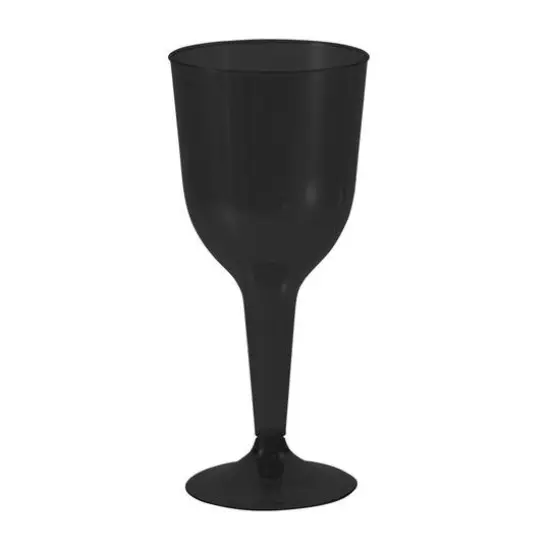 JAM Paper 10oz. Plastic Wine Glasses, 20ct. Black {1}