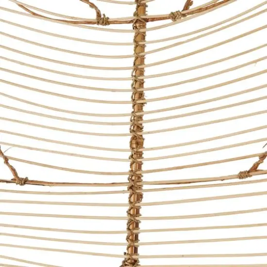 79" Brown Rattan Leaf Handmade Palm Leaf {6}