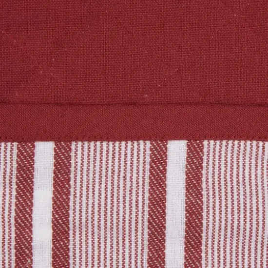 DII&reg; Chef Stripe Double Oven Mitt Barn Red {7}