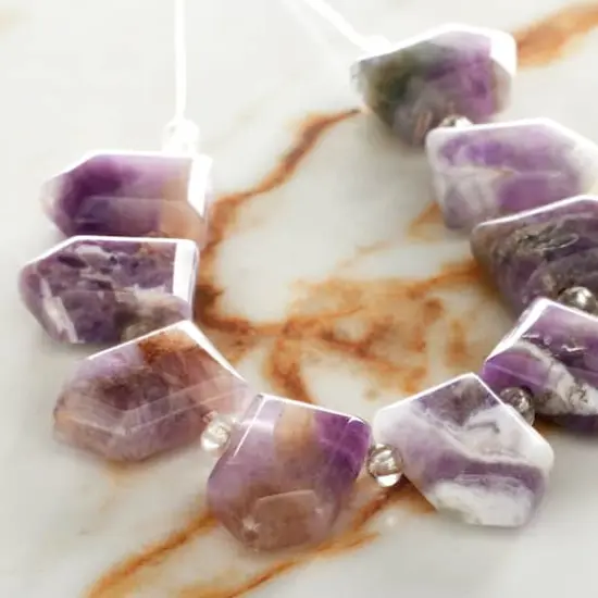 Amethyst Faceted Arrow Beads, 17mm by Bead Landing&trade; {3}