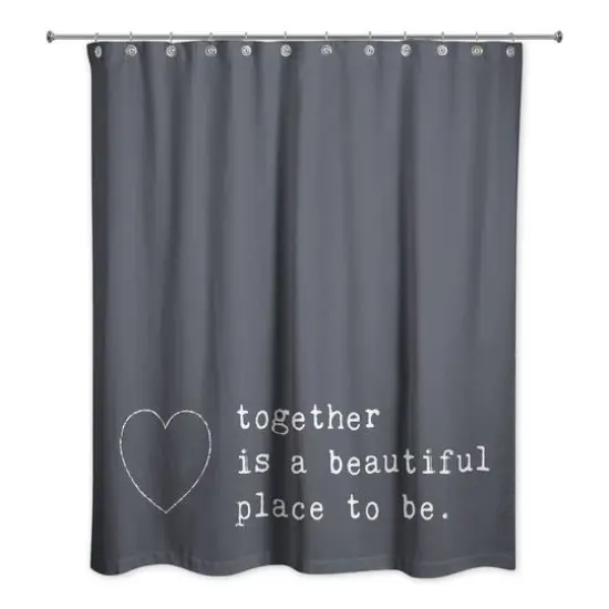 Together Favorite Place to Be 71" x 74" Shower Curtain {3}