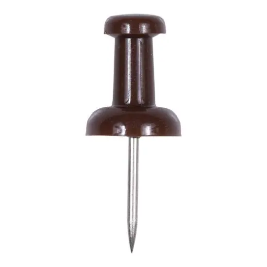 JAM Paper Colorful Standard Push Pins, 100ct. Chocolate Brown {4}