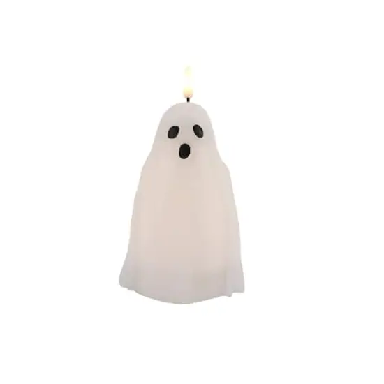 3.4" x 5.6" Ghost LED Wax Pillar Candle by Ashland&reg; {3}