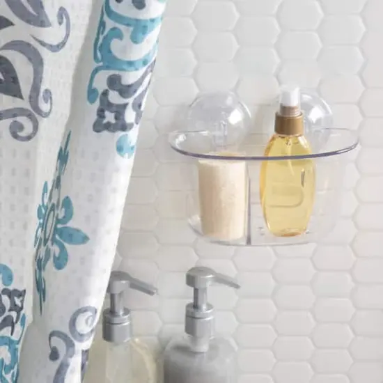 Bath Bliss 2 Compartment Power Locking Suction Soap Dish {3}