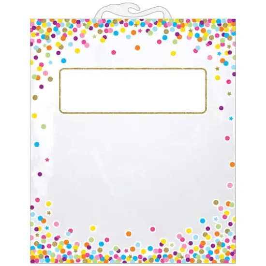 Ashley Productions 10.5" x 12.5" Hanging Confetti Pattern Storage Bag, 6ct. {1}