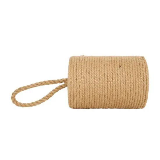 7" Brown Jute Coiled Rope Sculpture D&eacute;cor {4}