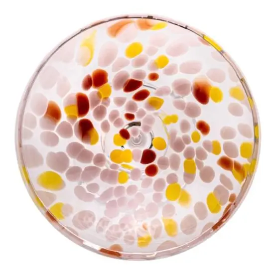 Hello Honey&reg; 7" Speckle Round Stemmed Champagne Coupe Glass Set {9}