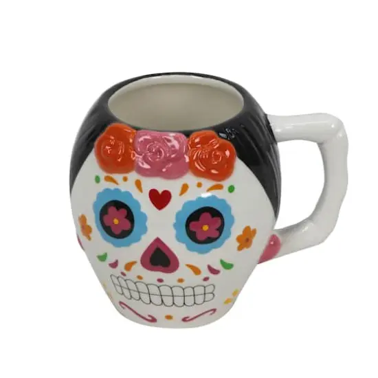 16.5oz. Sugar Skull Ceramic Mug by Ashland&reg; {3}