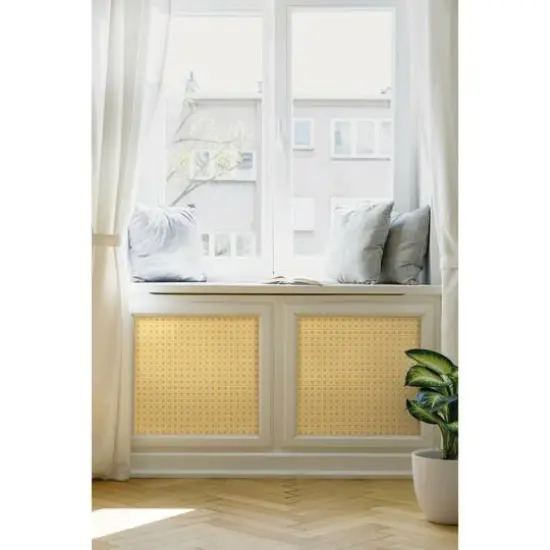 RoomMates Caning Peel & Stick Wallpaper Yellow {4}
