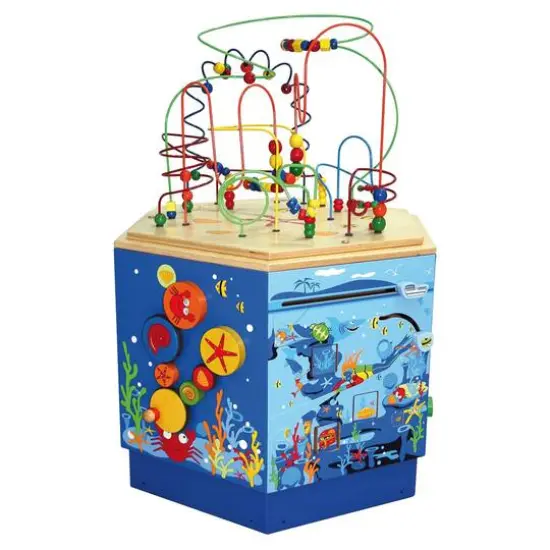 Hape Coral Reef Wooden Activity Center Table {3}