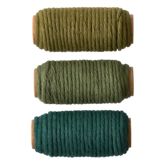 3mm Green Cotton Macram&eacute; Cords by Bead Landing&trade; {1}