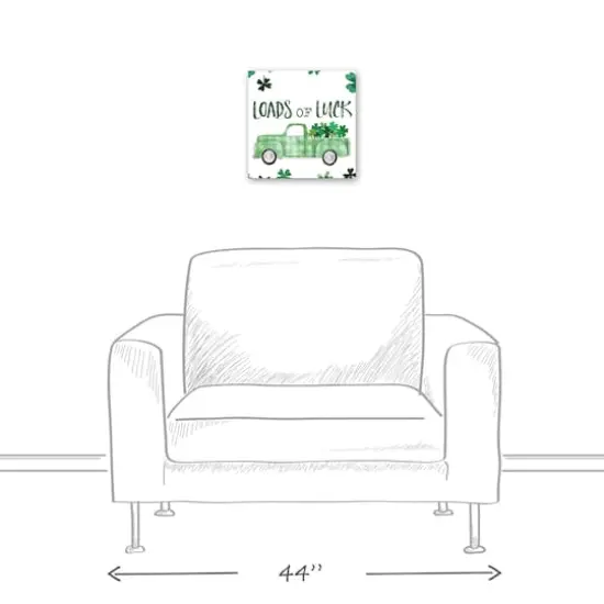 Loads Of Luck Truck 12" x 12" Canvas Wall Art {6}