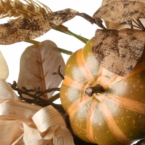 36" Autumn Pine Nut Swag with Pinecones {4}