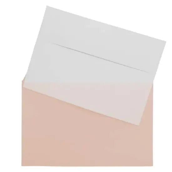 JAM Paper 5.43" X 8.62" Self Adhesive Closure Cello Sleeves, 100ct. Peach {6}