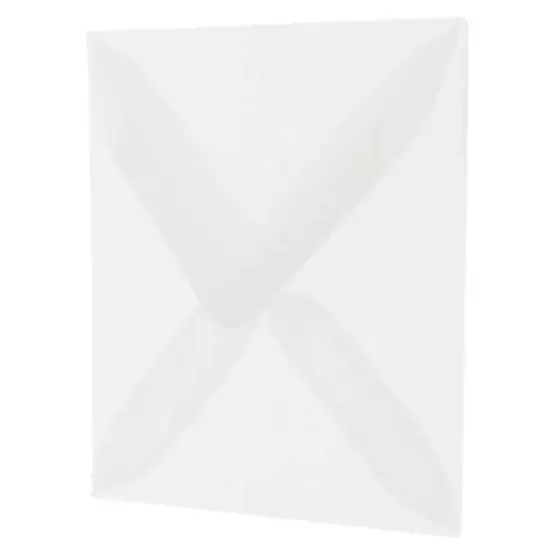 JAM Paper 3.125" x 3.125" Clear Square Translucent Vellum Invitation Envelopes {3}