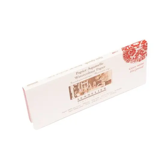 Sennelier Hot Press 9.5" x 4.25" Watercolor Block, 20 Sheets {3}