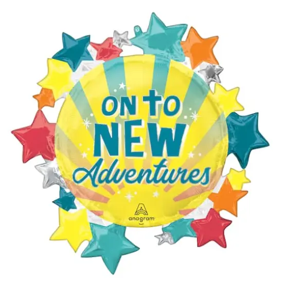 SuperShape&reg; 30" On to New Adventures Foil Balloon {1}