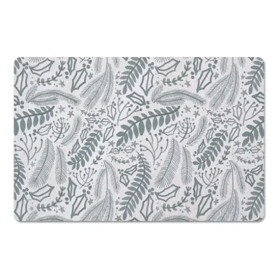 Green Winter Pattern 27" x 18" Floor Mat {1}