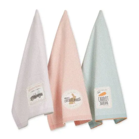 DII&reg; Easter Market Embellished Dishtowel Set {1}