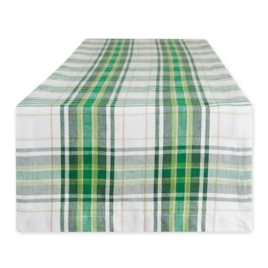 DII&reg; 72" St. Paddy Plaid Table Runner {1}