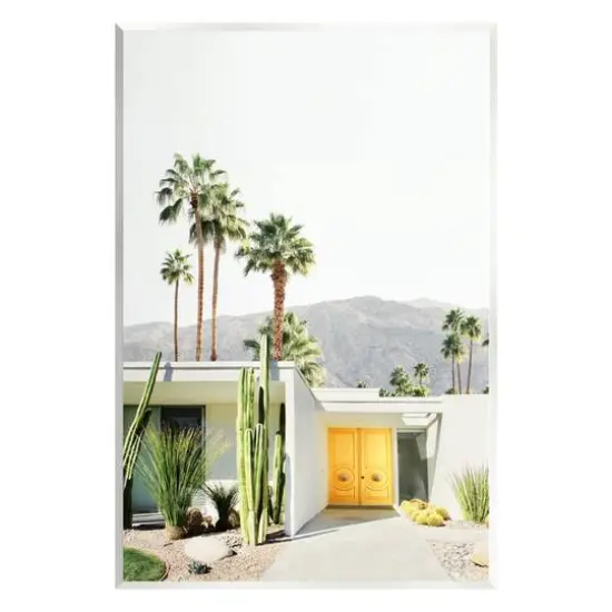 Stupell Industries Palm Springs House Photography Wall Plaque Art {1}
