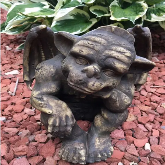 Santa's Workshop 10" Thinking Gargoyle Statue {3}
