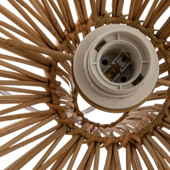 Hello Honey&reg; Round Wicker Pendant Light {11}