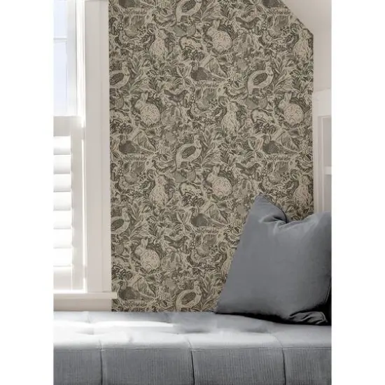 NuWallpaper Charcoal Terrene Peel & Stick Wallpaper {7}