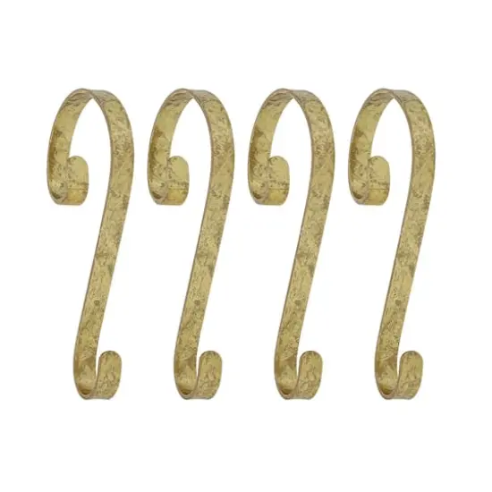 Haute Decor Stocking Scroll&reg; Gold Foil Stocking Holders, 4ct. {1}